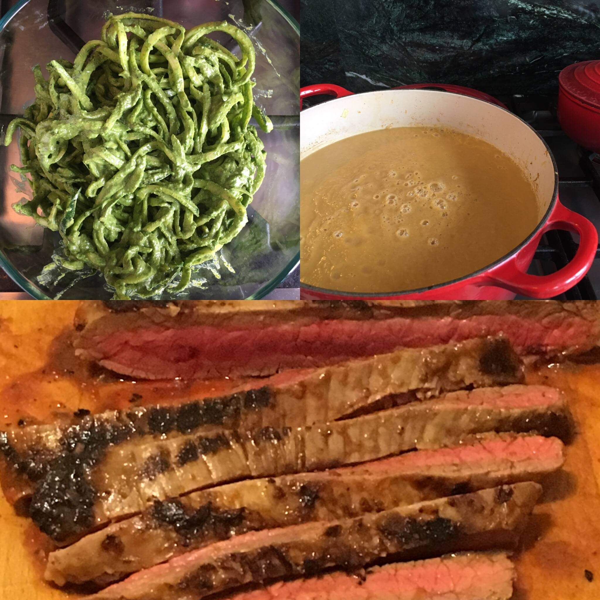 Weekly Recipe Round-Up: Flank Steak, Spinach Walnut Pesto, Curry Cauliflower Soup