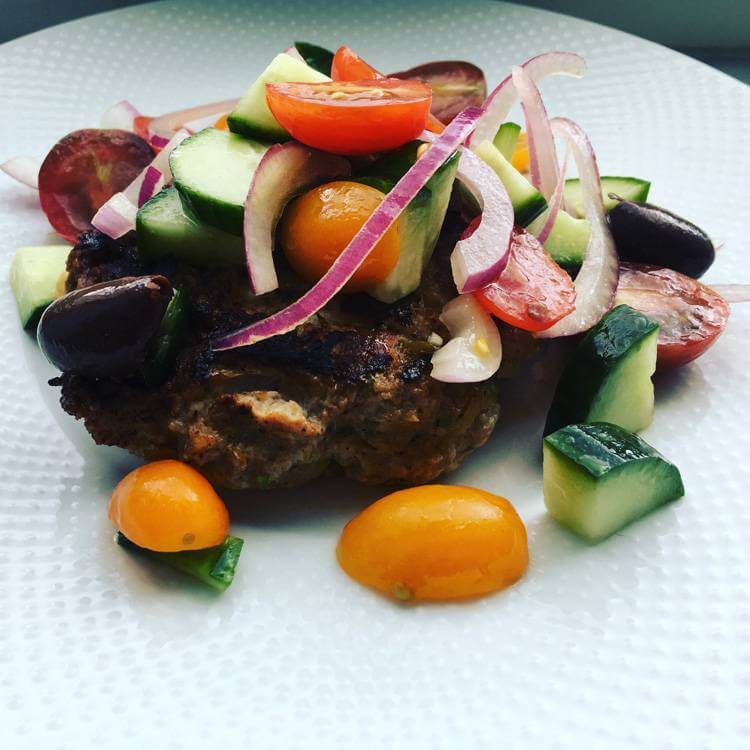 Greek-Burger-and-Greek-Salad-Culinary-Nutrition-Cuisine