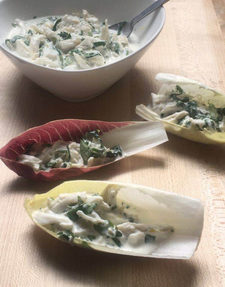Easy Crab Salad with Endive