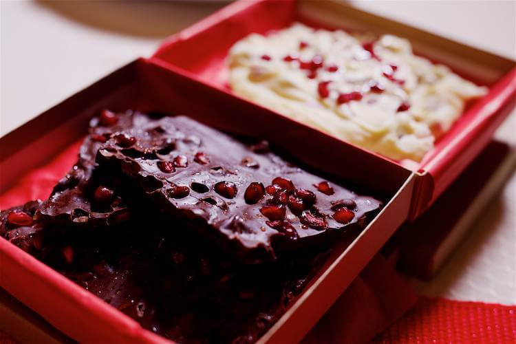 pomegranate chocolate bark