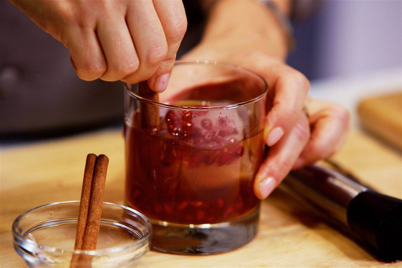 Pomegranate Old Fashioned