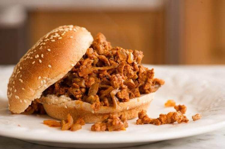 Mushroom Sloppy Joes with Turkey