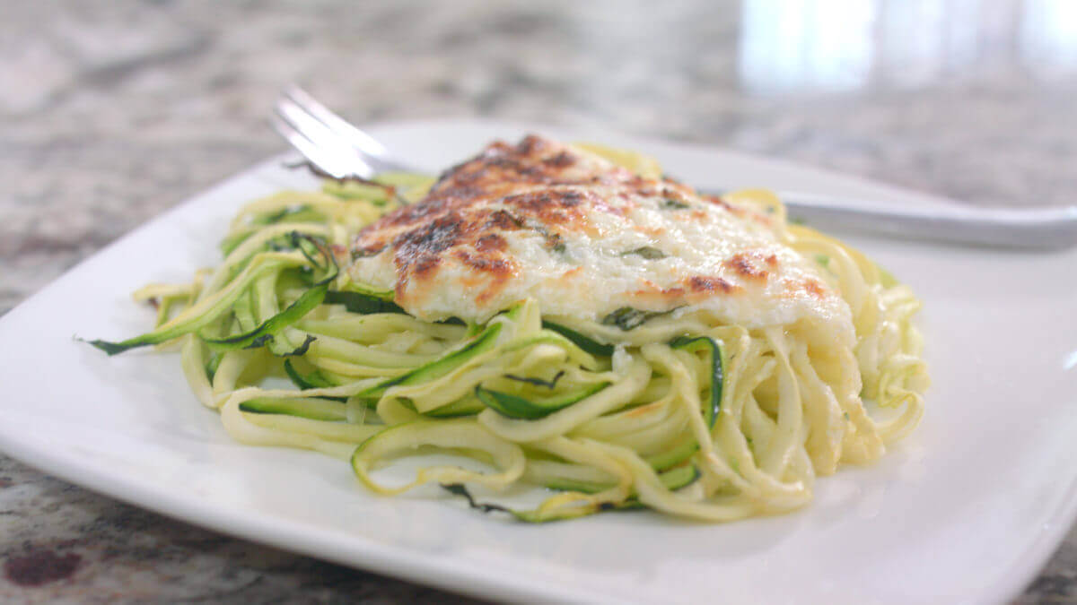 Cheesy Zucchini Noodles
