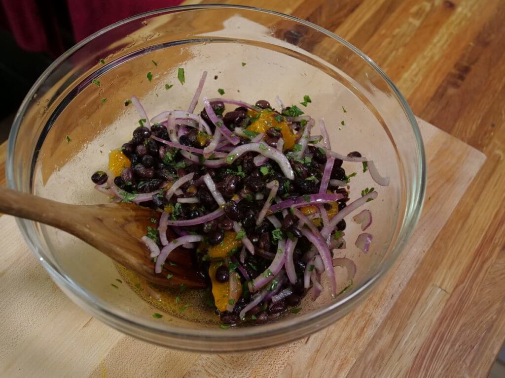black bean salad mandarin oranges