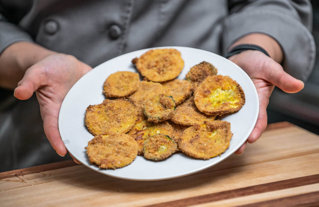 Oven “fried squash”