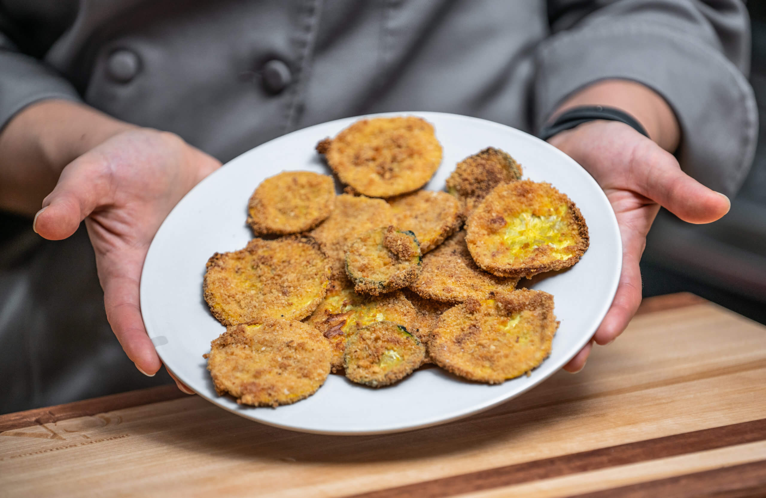 Oven “fried squash”