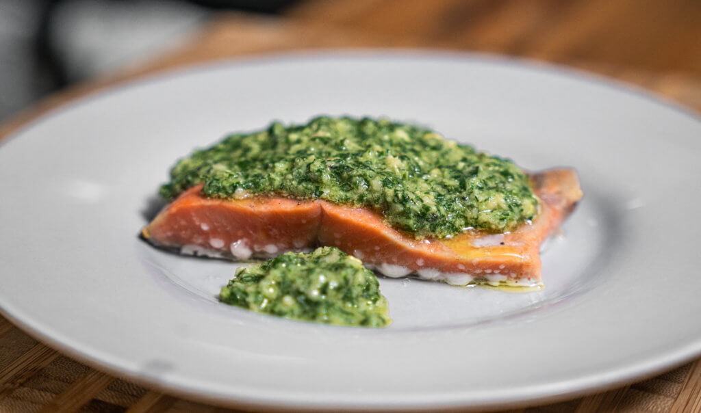 pesto salmon