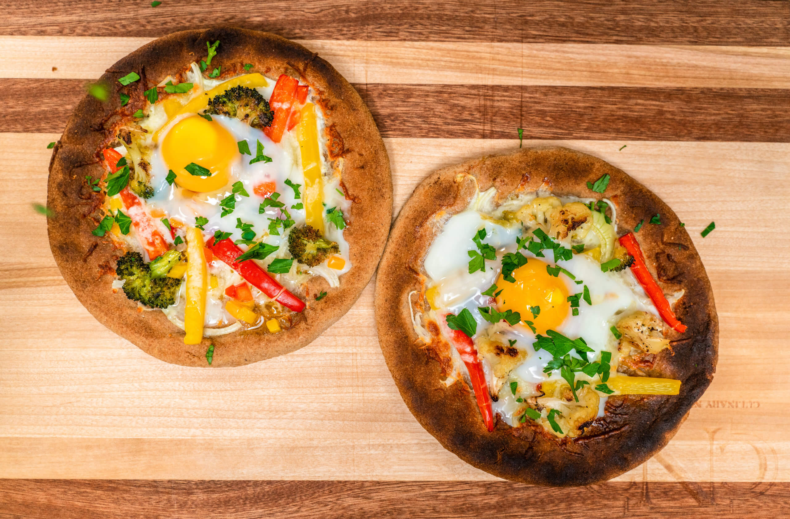 Pita Pizza, Overhead