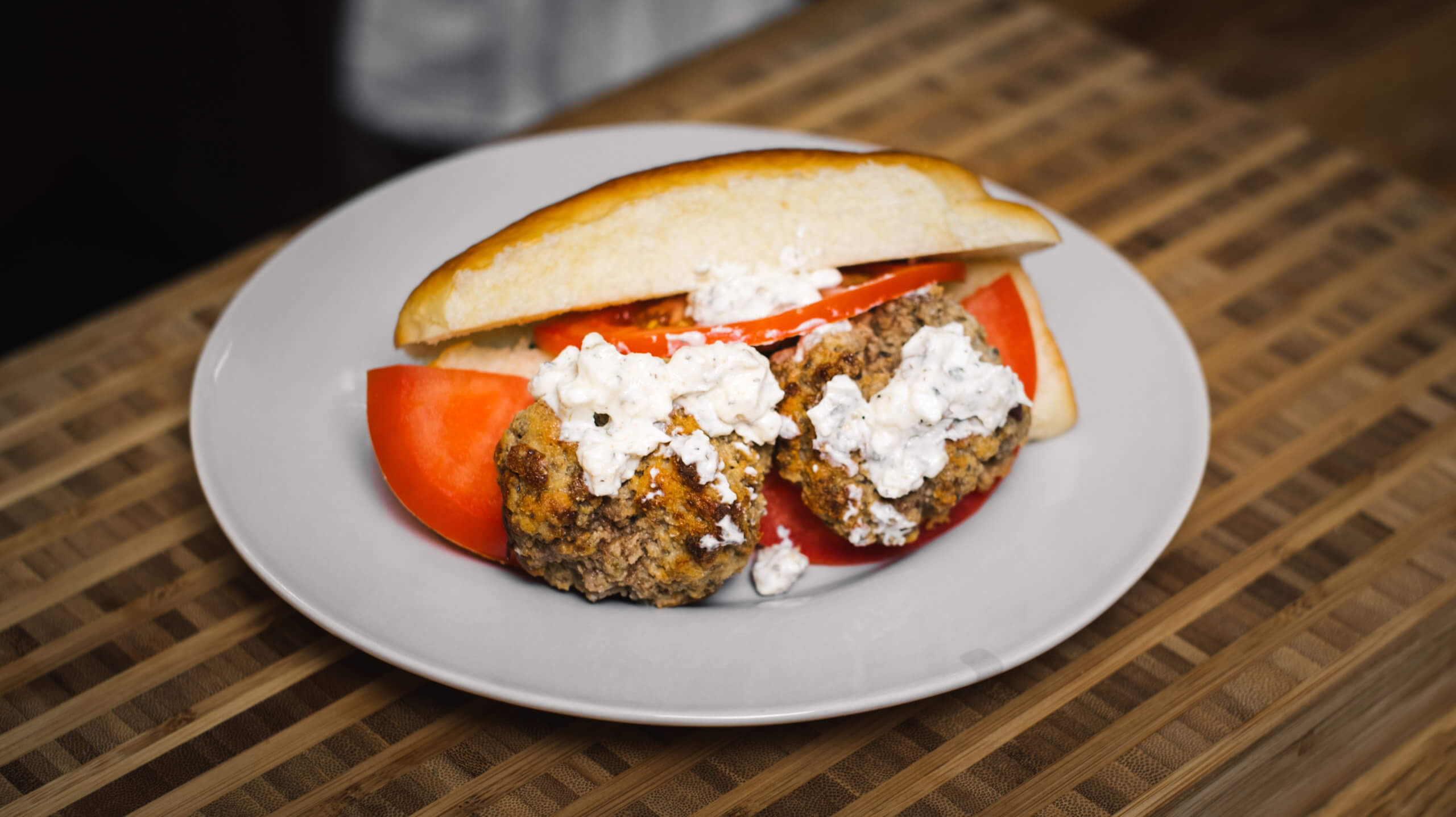 Side Shot, Greek Meatballs Greek Meatball Subs