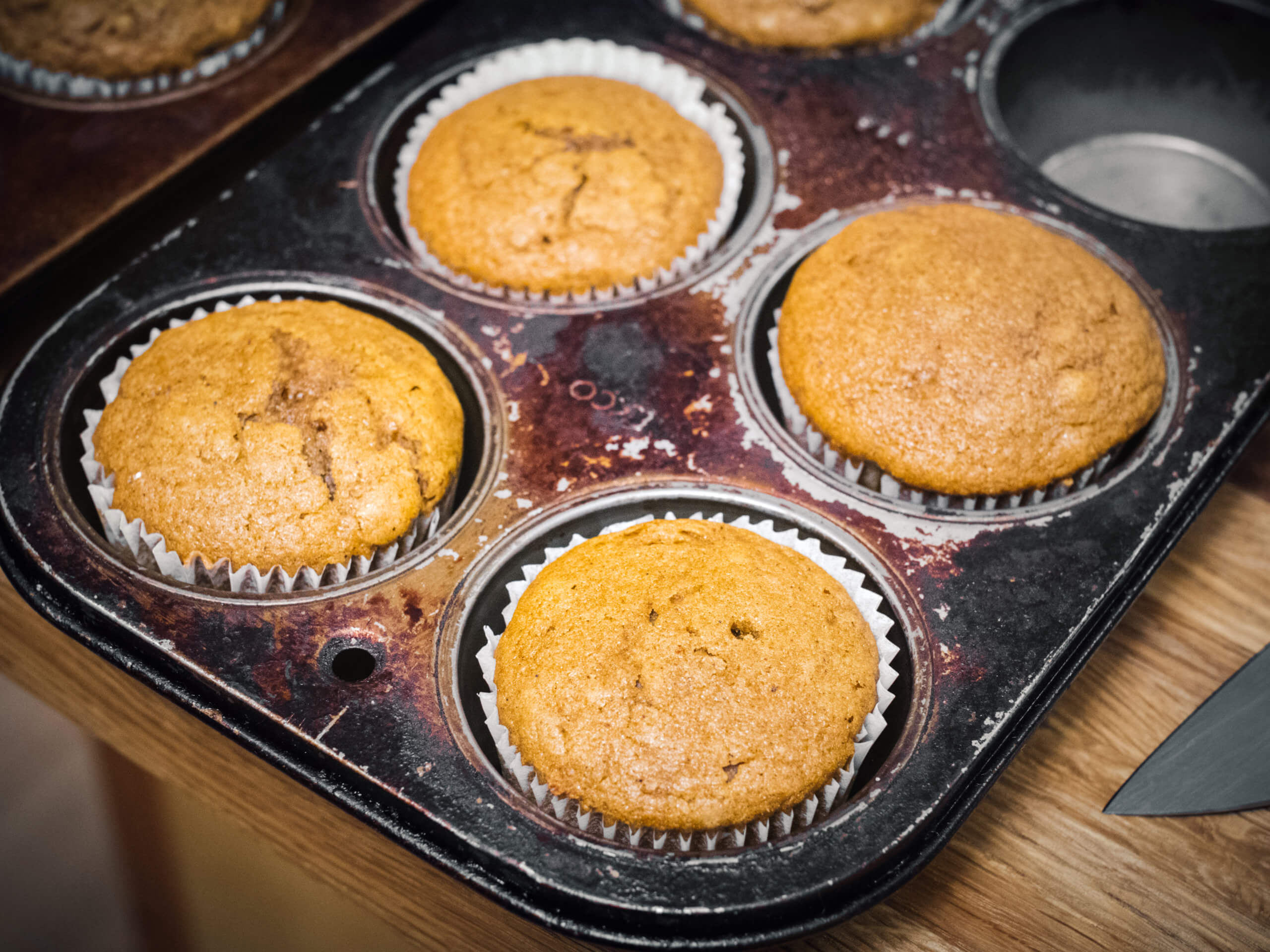 Side Shot, Gluten Free Pumpkin Muffins