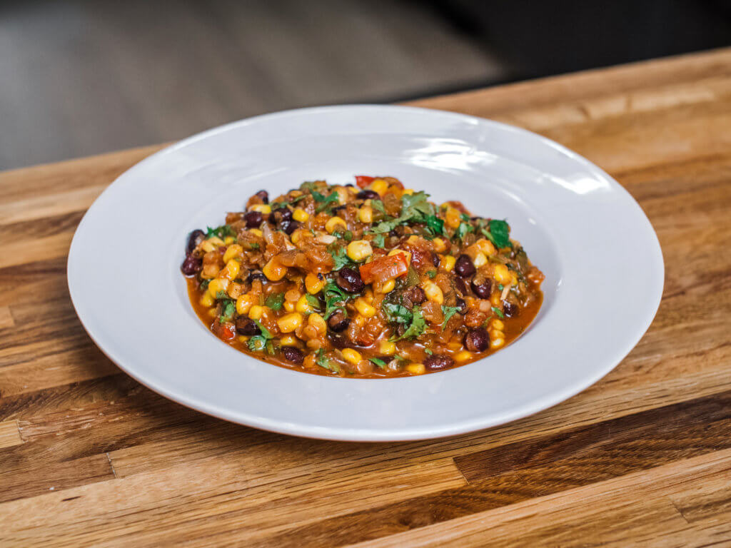 Side Shot, Lentil Chili