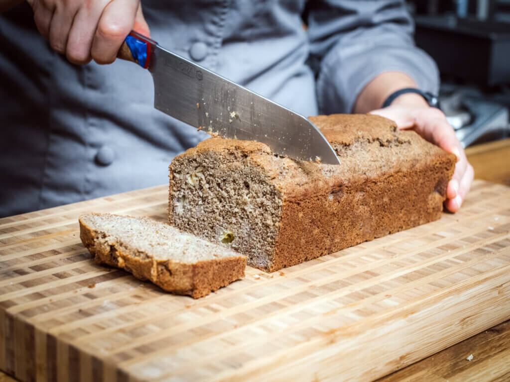 Side Shot, Abbie, Buckwheat Banana Bread