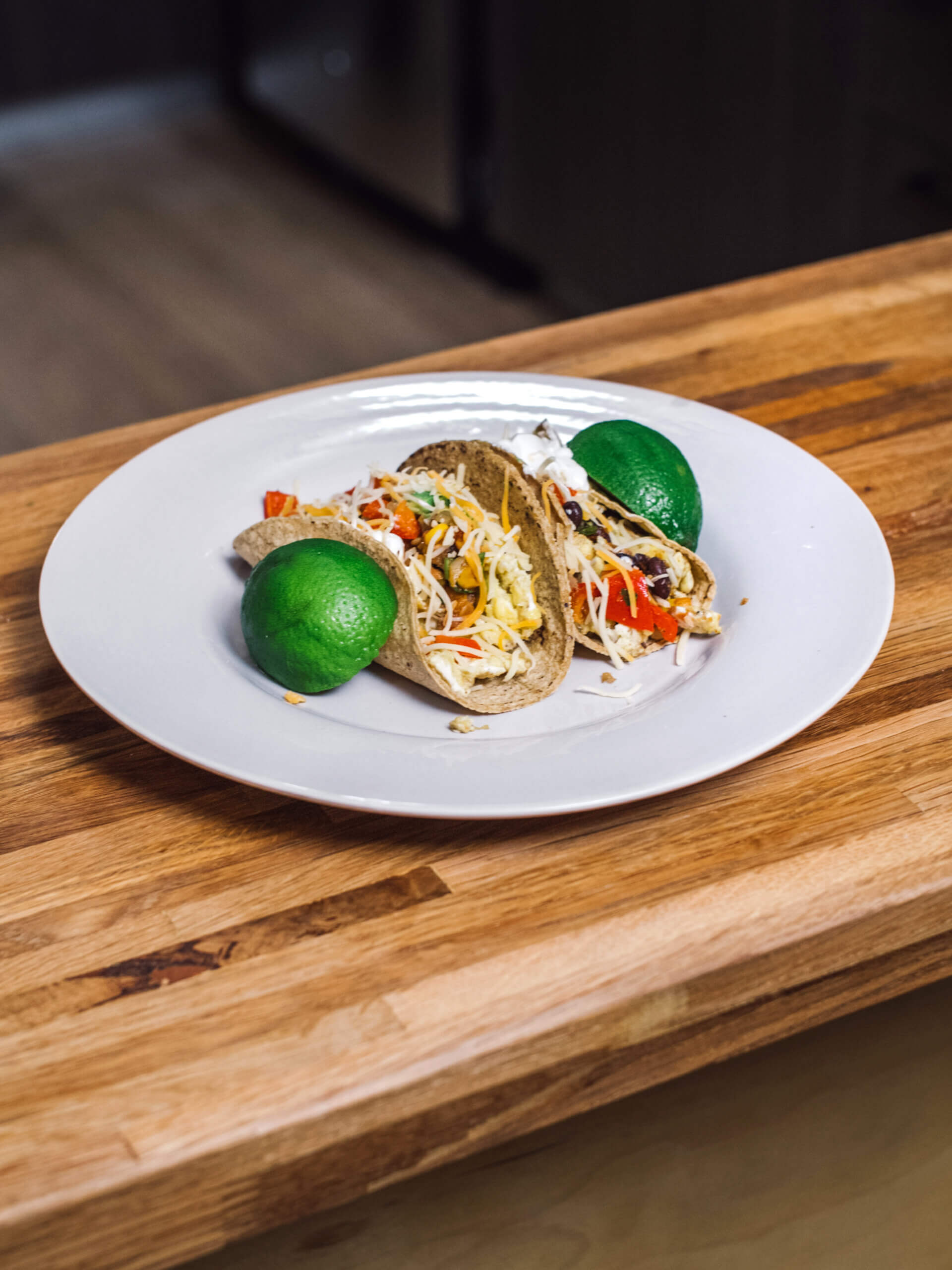 Side Shot, Egg Tacos