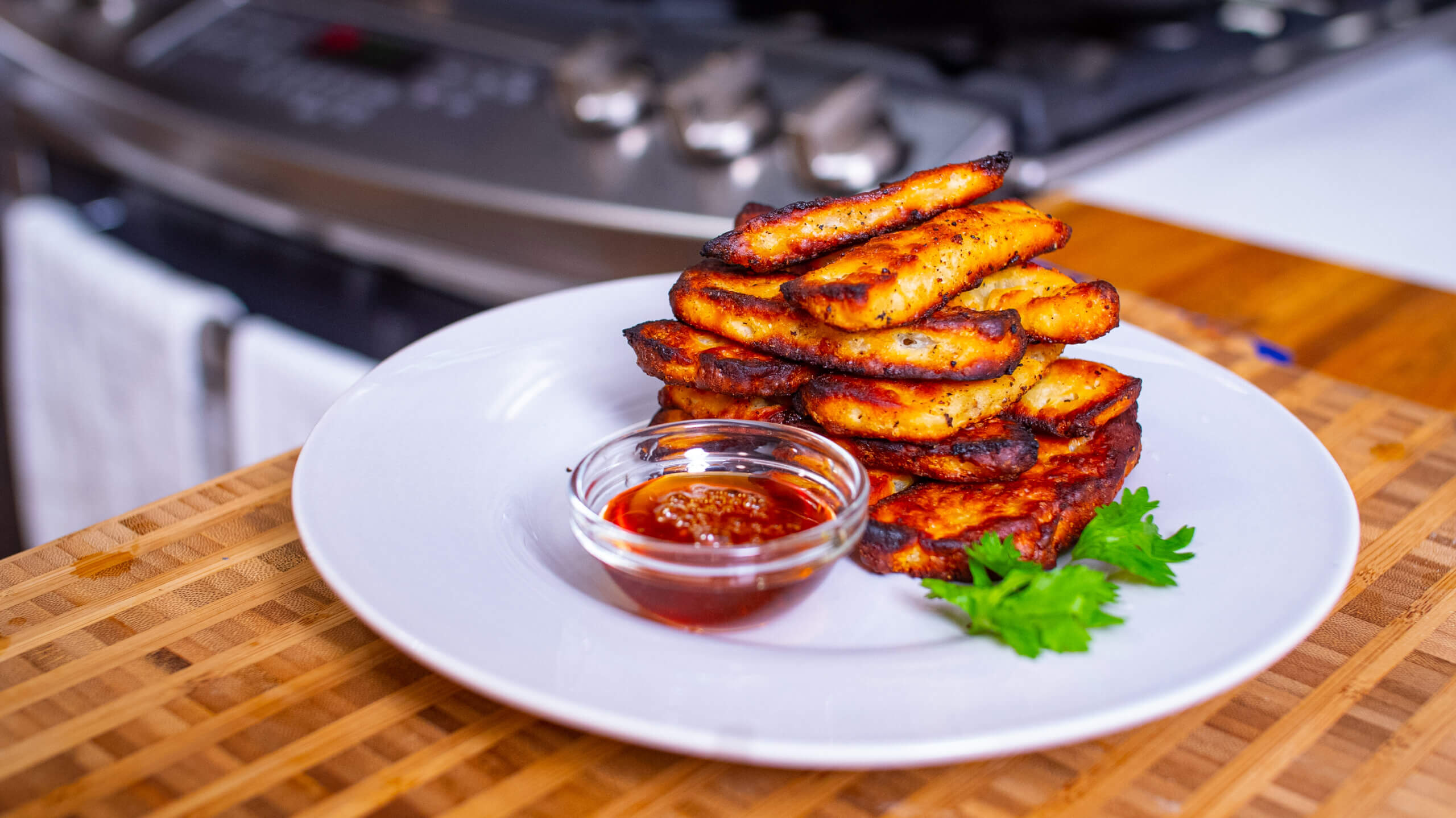 Baked Halloumi Fries